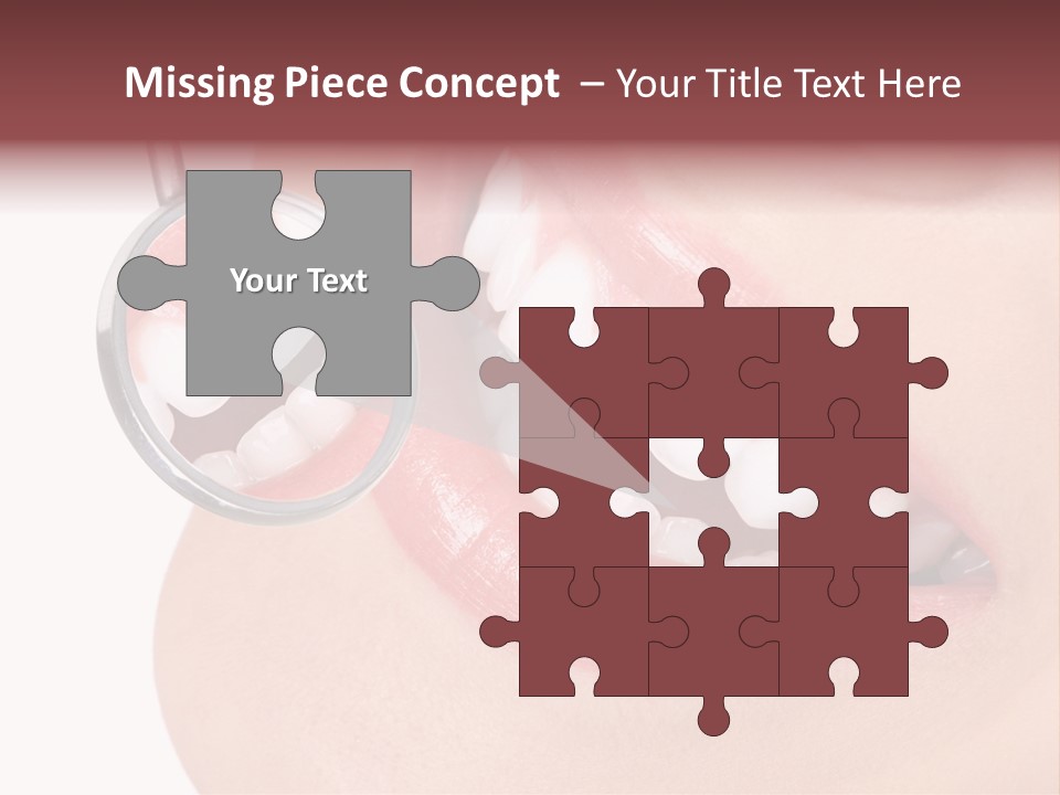 Reflection Clinic Teeth PowerPoint Template