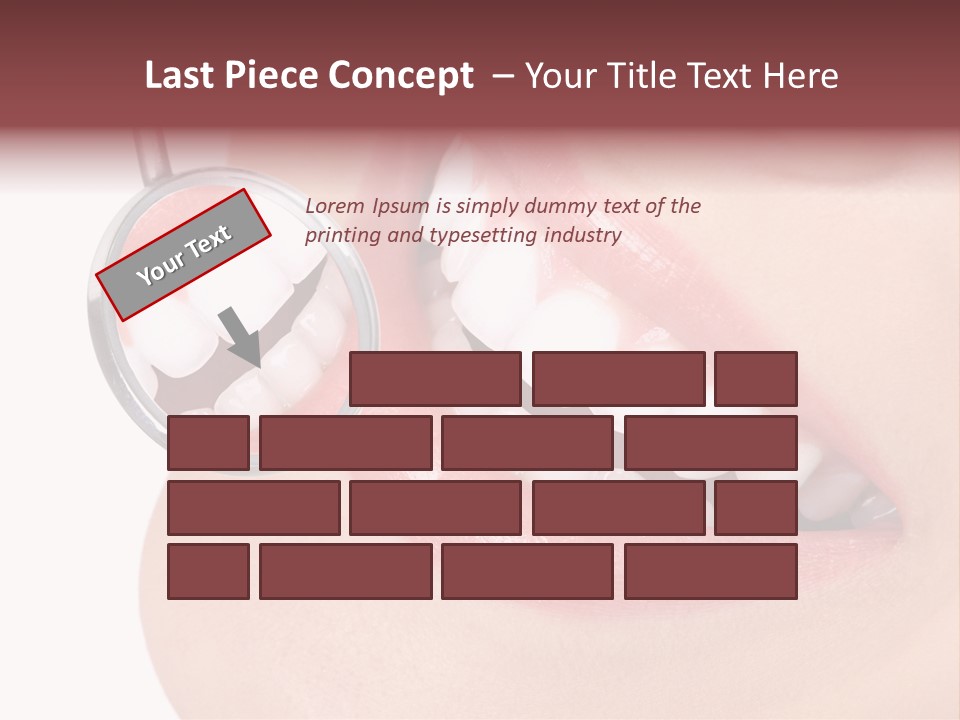 Reflection Clinic Teeth PowerPoint Template