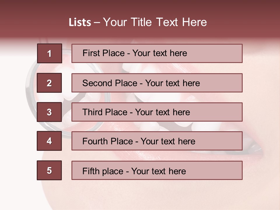Reflection Clinic Teeth PowerPoint Template