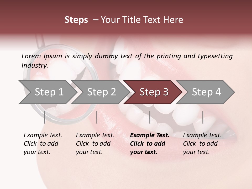 Reflection Clinic Teeth PowerPoint Template