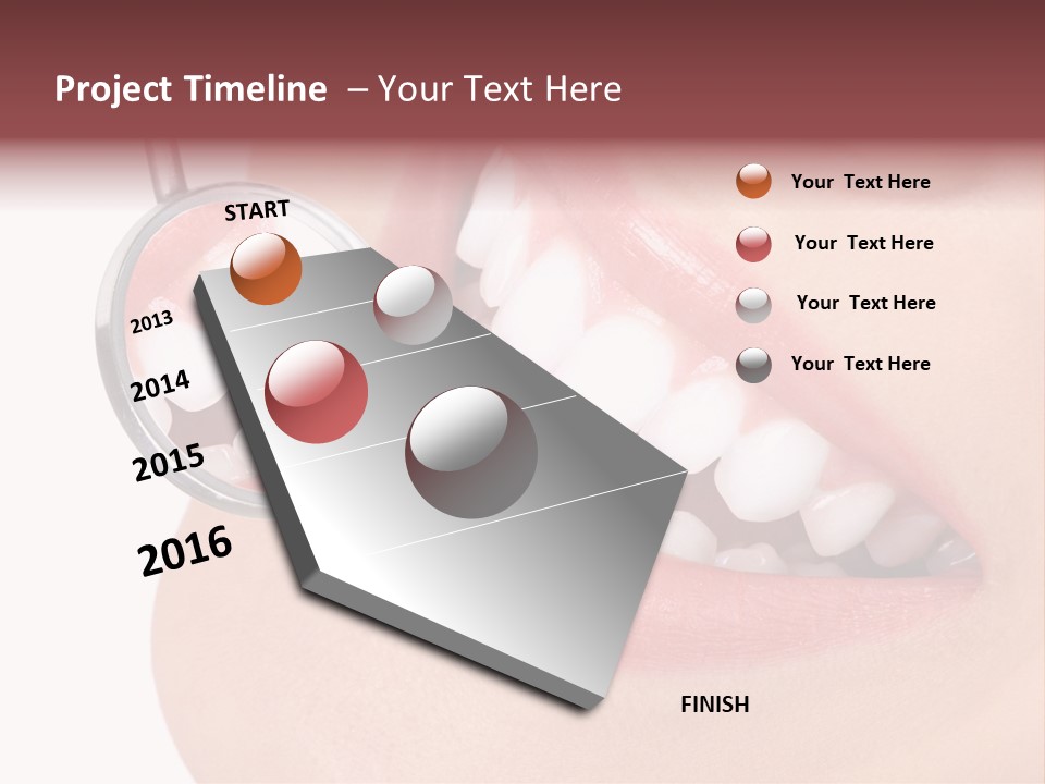 Reflection Clinic Teeth PowerPoint Template