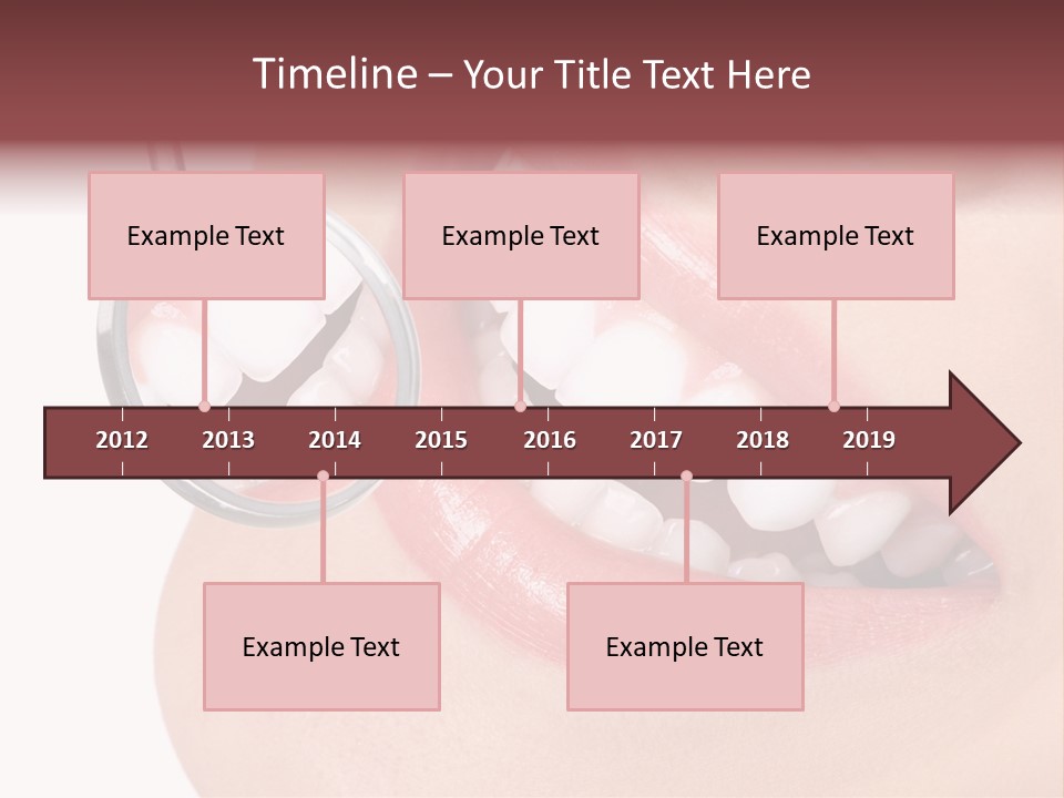 Reflection Clinic Teeth PowerPoint Template