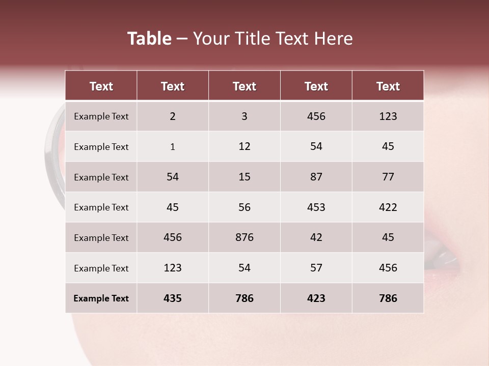 Reflection Clinic Teeth PowerPoint Template