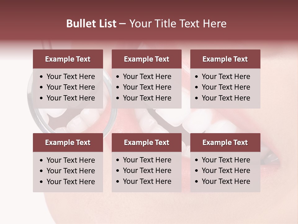 Reflection Clinic Teeth PowerPoint Template