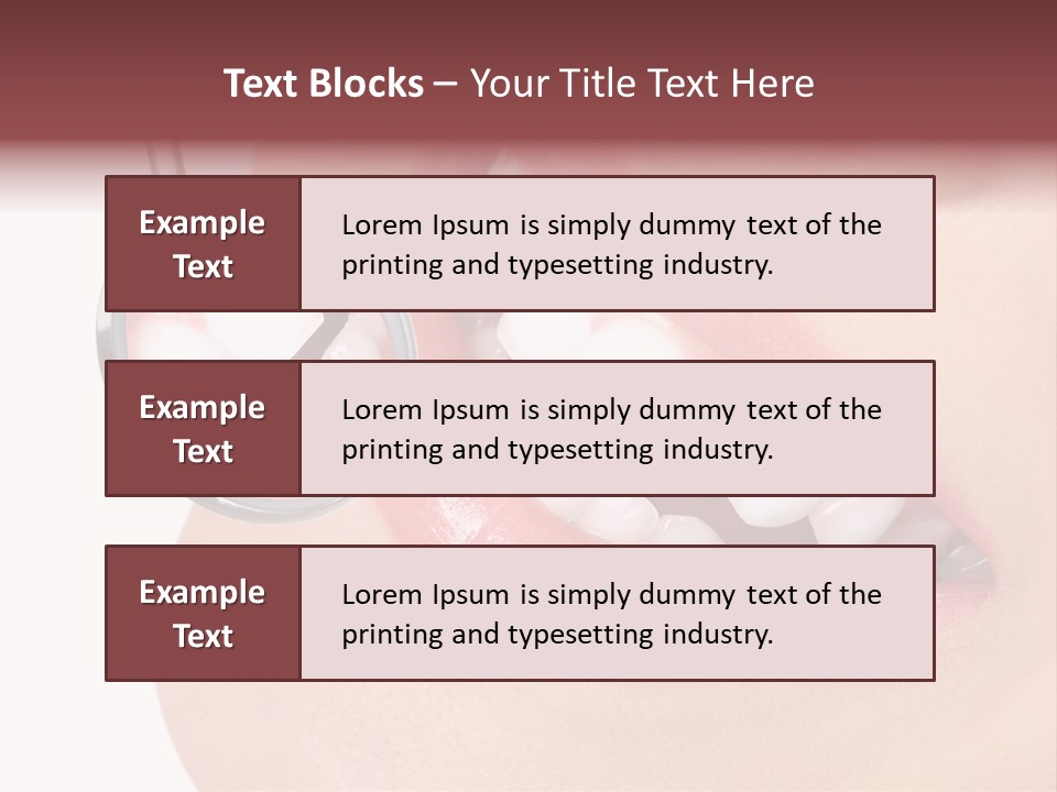 Reflection Clinic Teeth PowerPoint Template