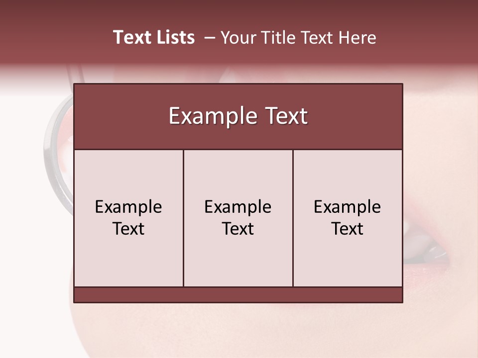 Reflection Clinic Teeth PowerPoint Template