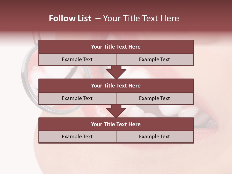 Reflection Clinic Teeth PowerPoint Template