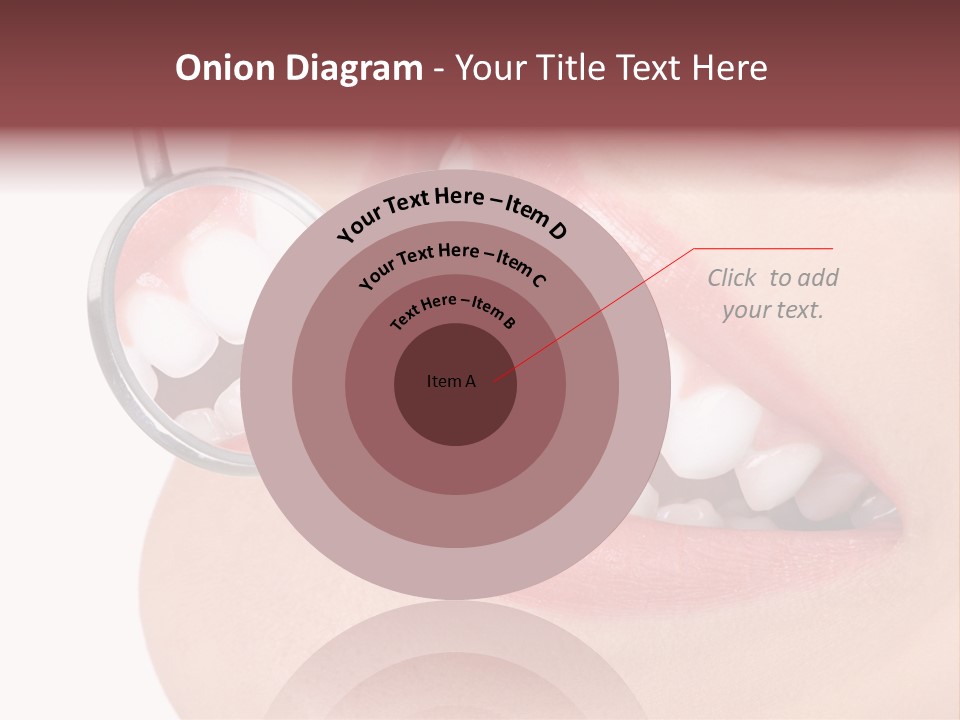 Reflection Clinic Teeth PowerPoint Template