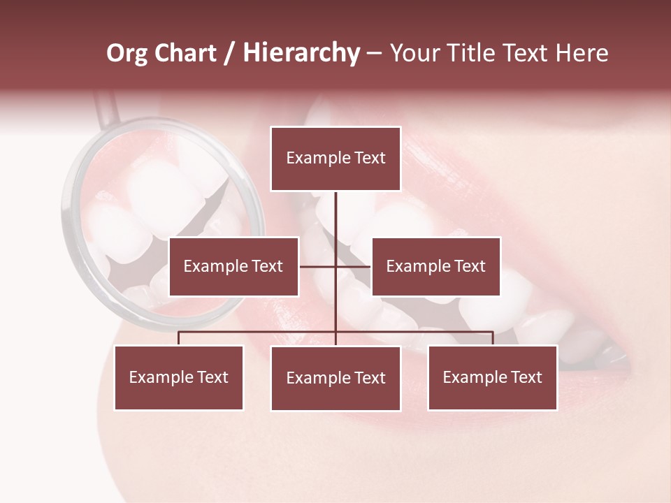 Reflection Clinic Teeth PowerPoint Template