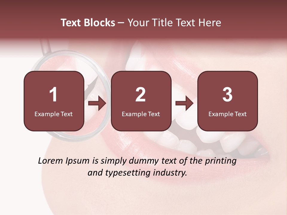 Reflection Clinic Teeth PowerPoint Template