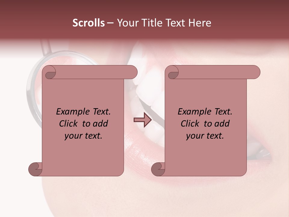 Reflection Clinic Teeth PowerPoint Template