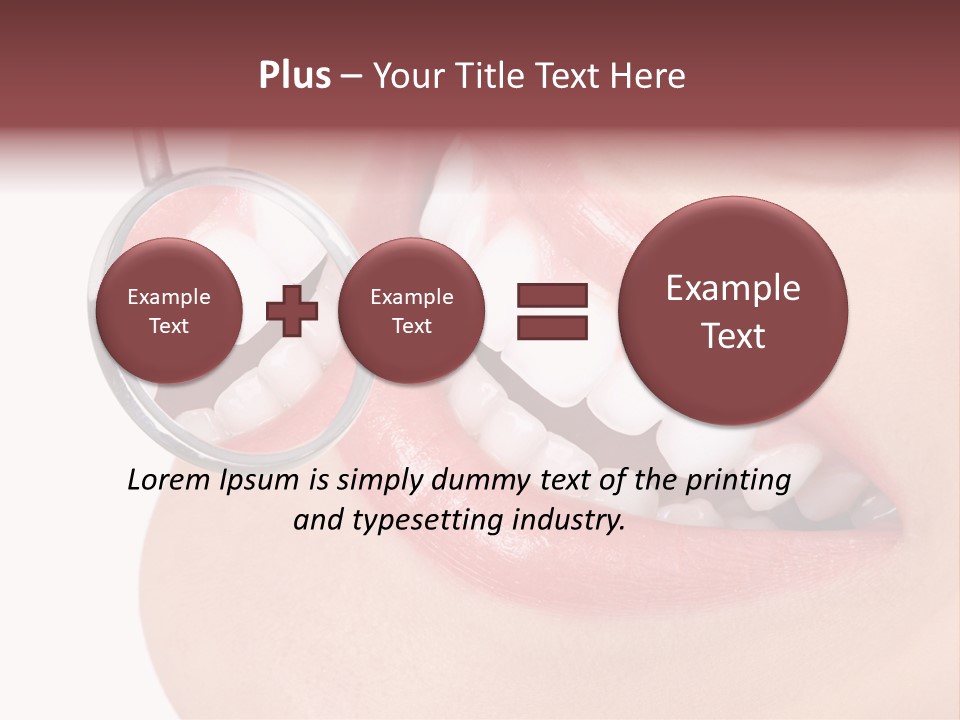 Reflection Clinic Teeth PowerPoint Template