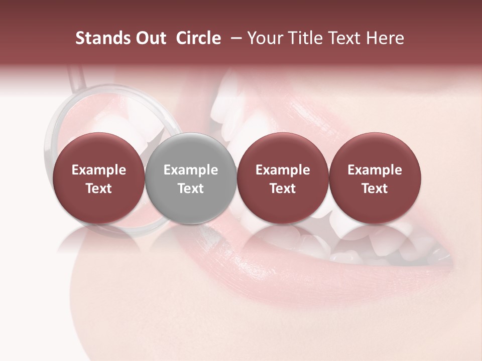 Reflection Clinic Teeth PowerPoint Template