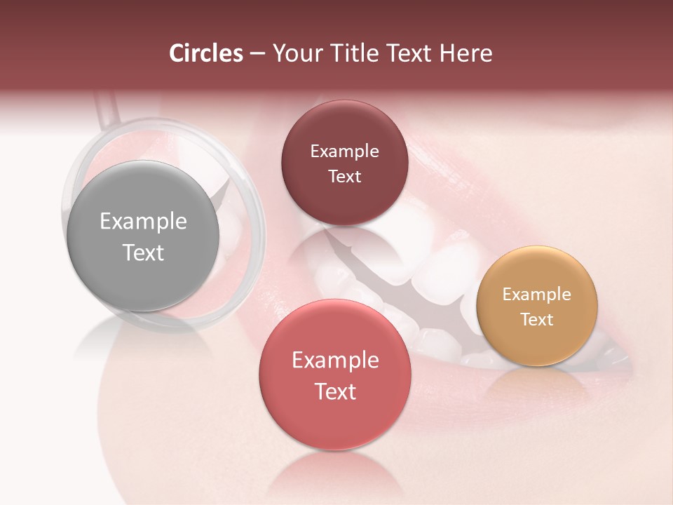 Reflection Clinic Teeth PowerPoint Template