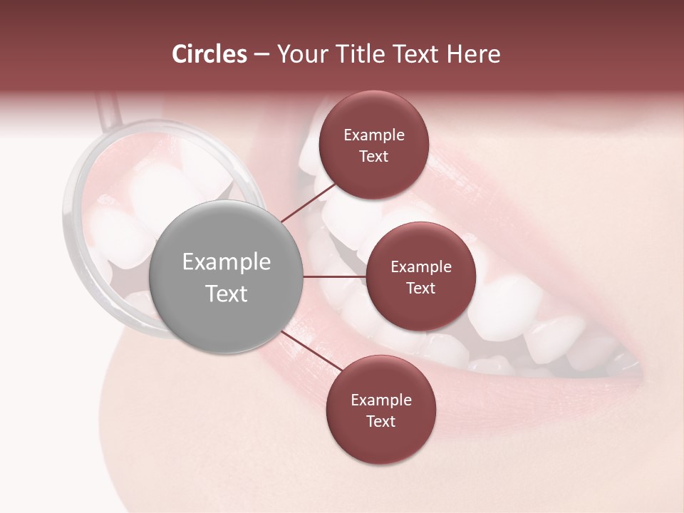 Reflection Clinic Teeth PowerPoint Template