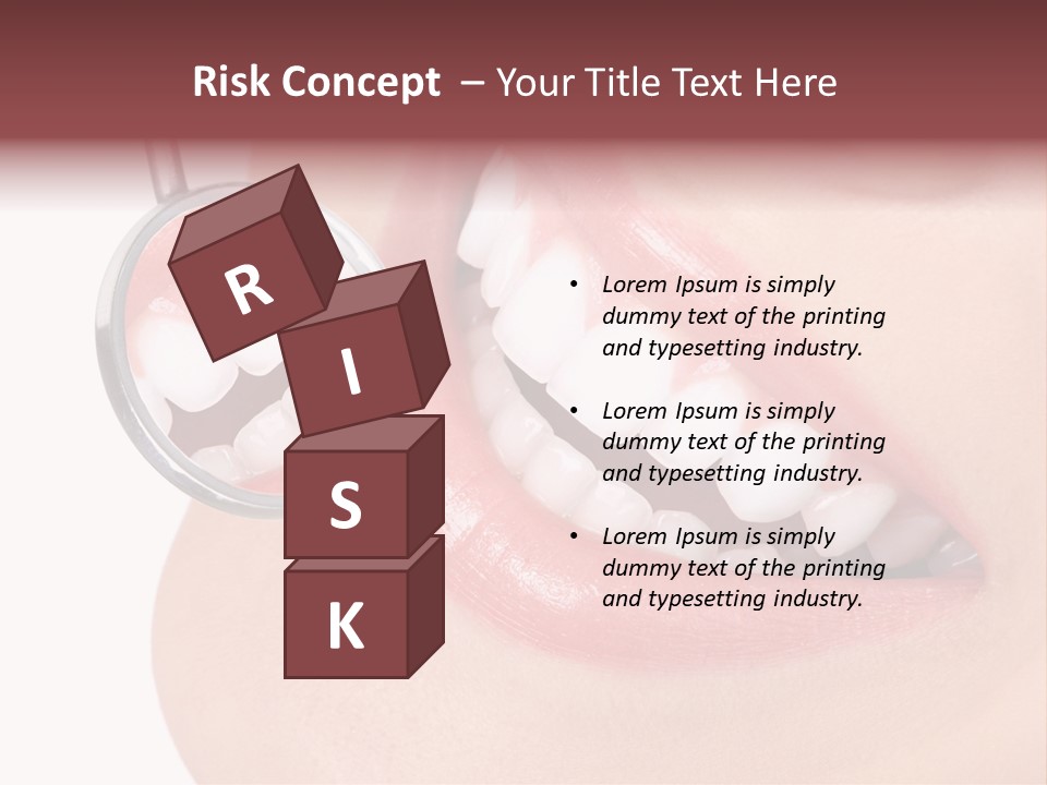 Reflection Clinic Teeth PowerPoint Template