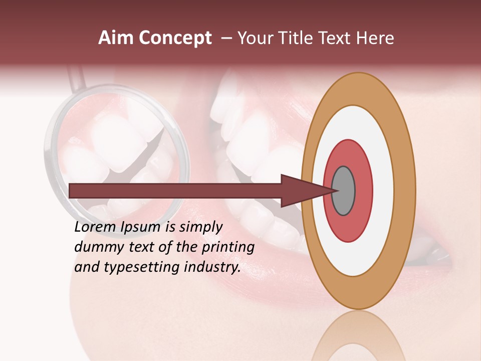 Reflection Clinic Teeth PowerPoint Template