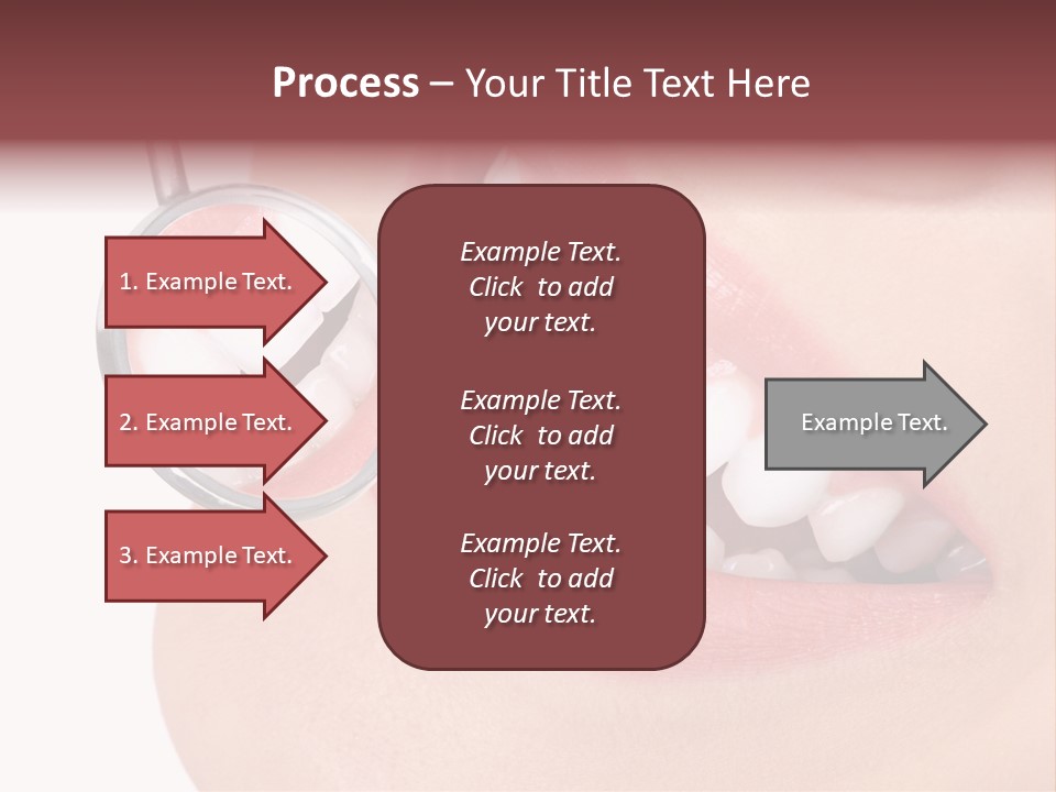 Reflection Clinic Teeth PowerPoint Template
