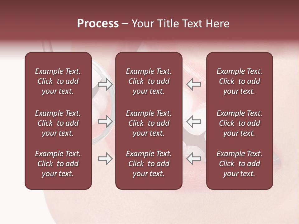 Reflection Clinic Teeth PowerPoint Template