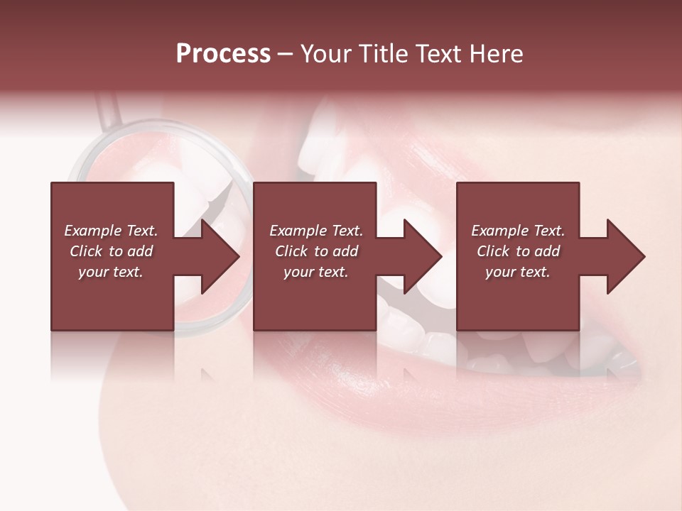 Reflection Clinic Teeth PowerPoint Template