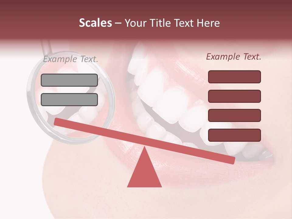Reflection Clinic Teeth PowerPoint Template