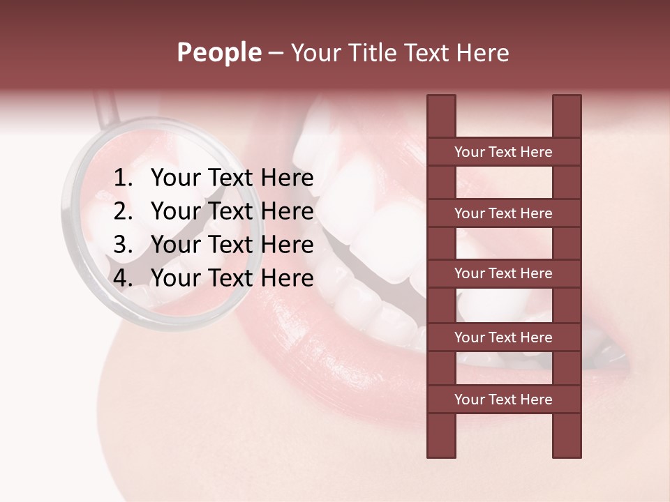 Reflection Clinic Teeth PowerPoint Template