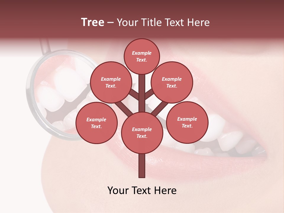 Reflection Clinic Teeth PowerPoint Template