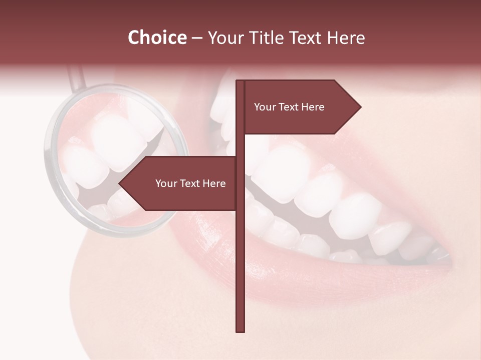 Reflection Clinic Teeth PowerPoint Template