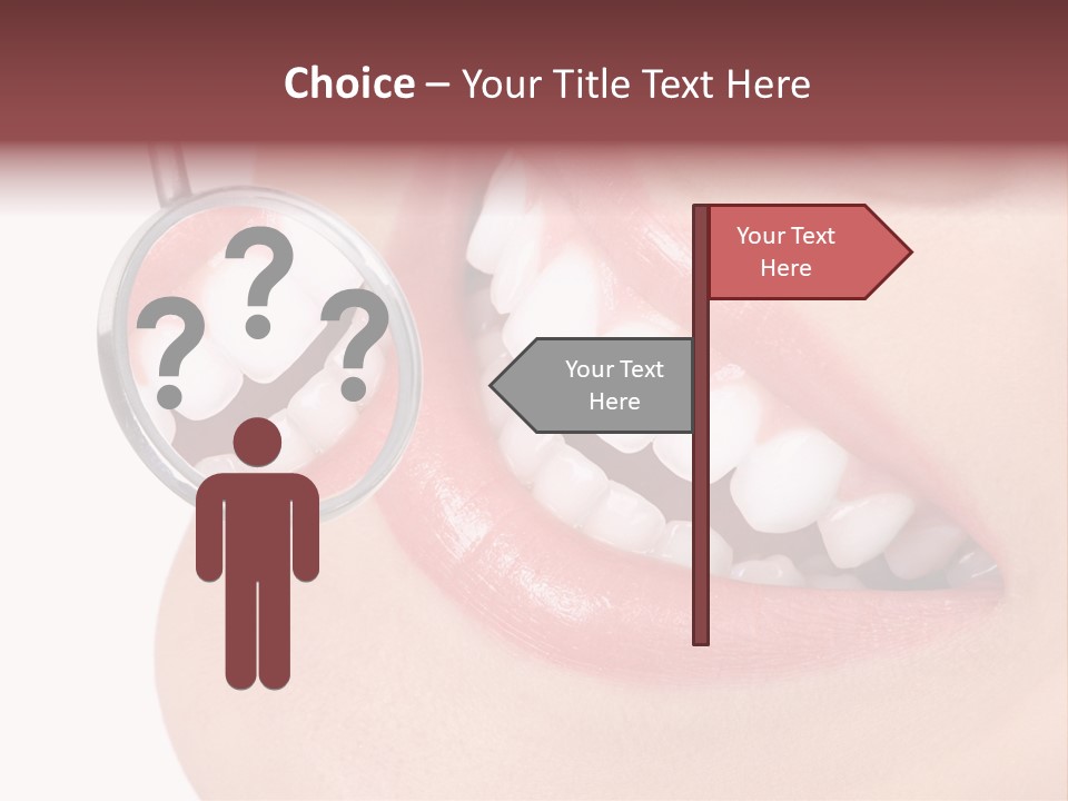 Reflection Clinic Teeth PowerPoint Template