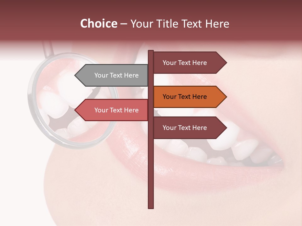 Reflection Clinic Teeth PowerPoint Template