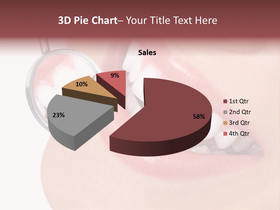 Reflection Clinic Teeth PowerPoint Template