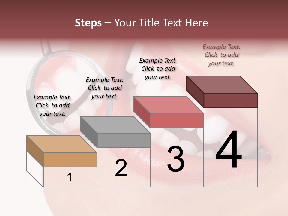 Reflection Clinic Teeth PowerPoint Template