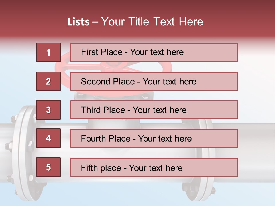 Business Screw Steel PowerPoint Template