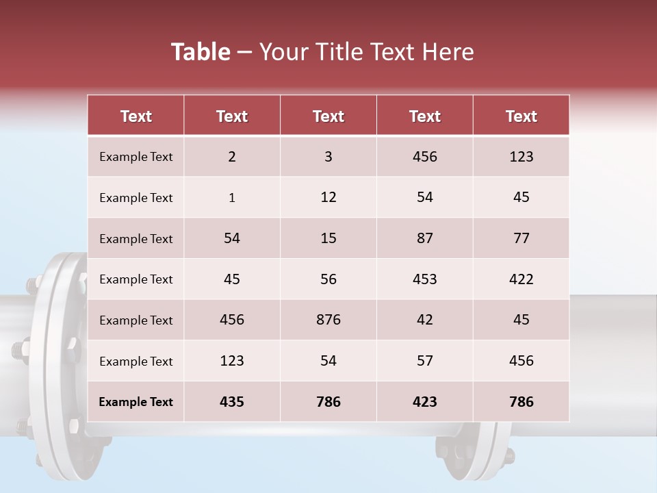Business Screw Steel PowerPoint Template