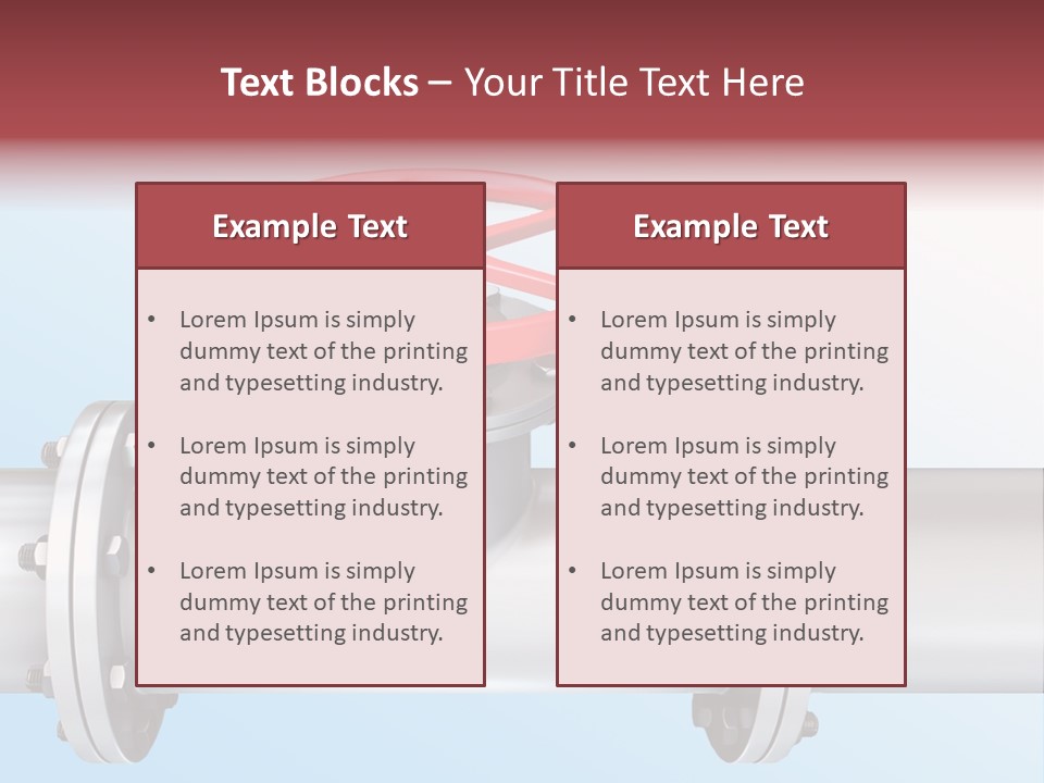 Business Screw Steel PowerPoint Template