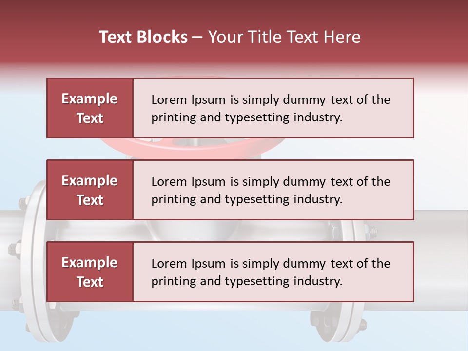 Business Screw Steel PowerPoint Template