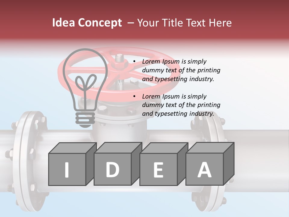 Business Screw Steel PowerPoint Template