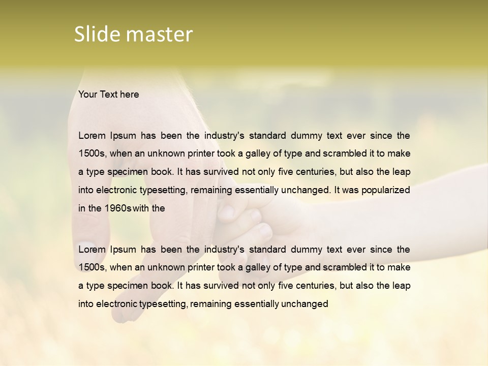 Harvest Innocence Dad PowerPoint Template