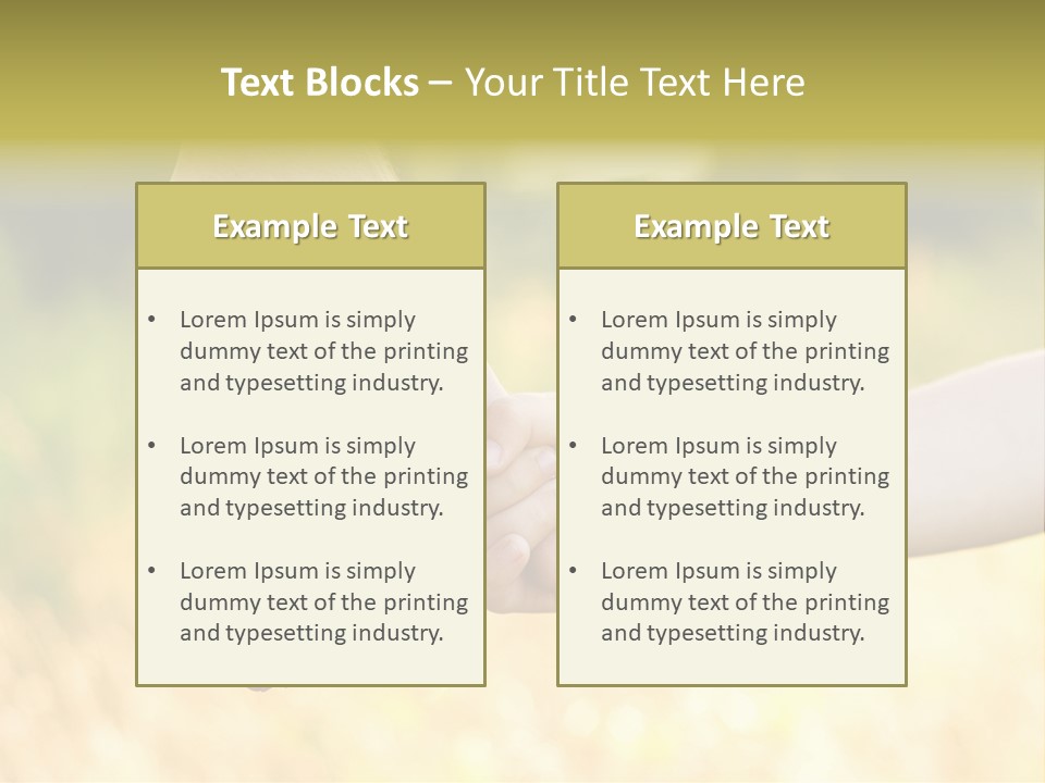 Harvest Innocence Dad PowerPoint Template