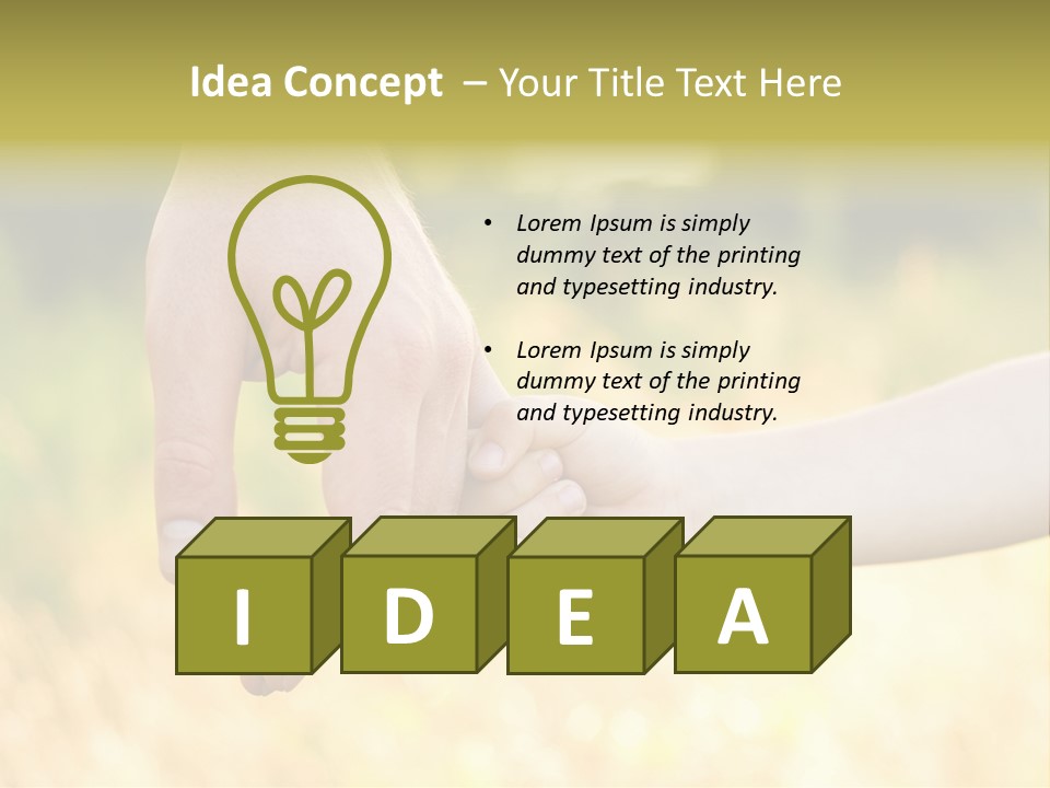 Harvest Innocence Dad PowerPoint Template