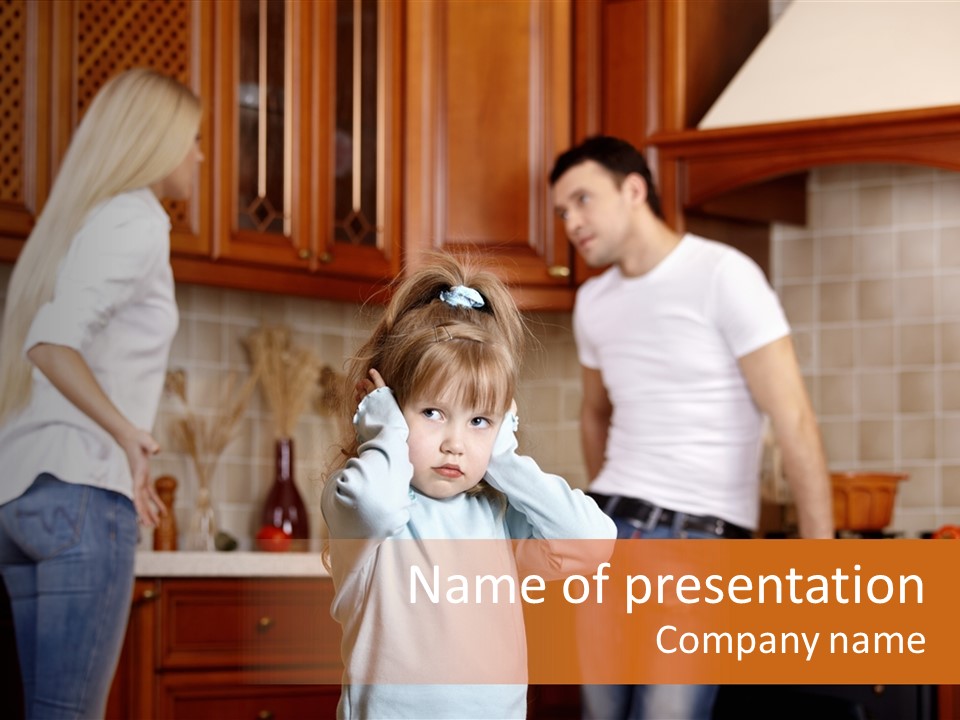 Girls Domestic Kitchen PowerPoint Template