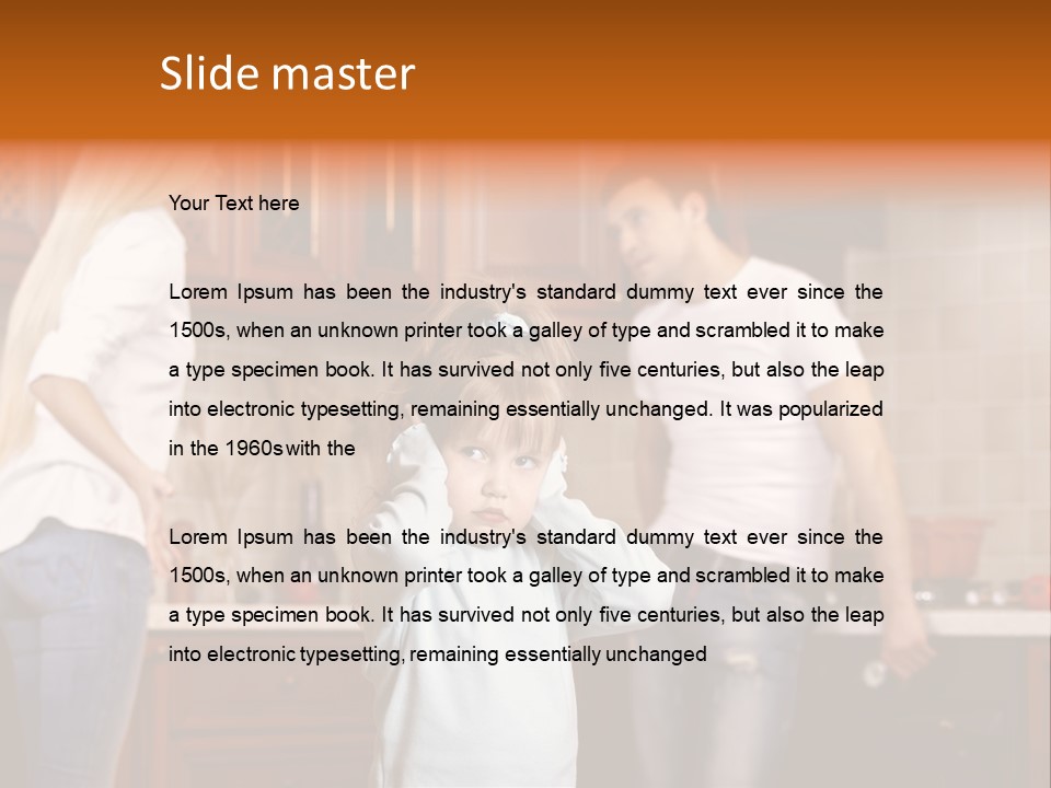 Girls Domestic Kitchen PowerPoint Template