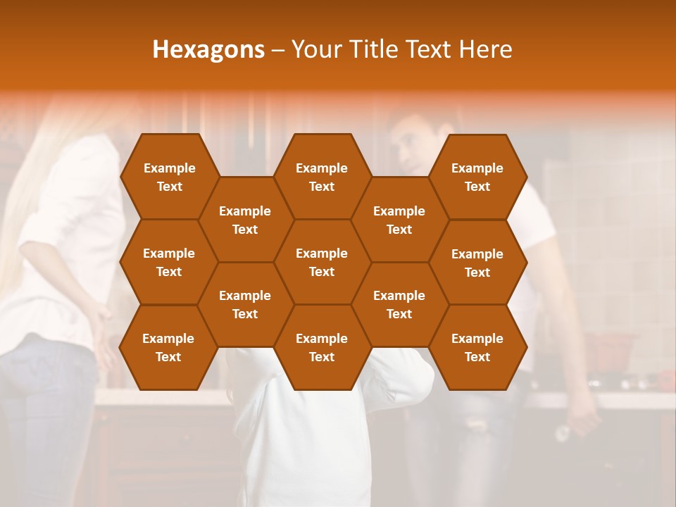 Girls Domestic Kitchen PowerPoint Template