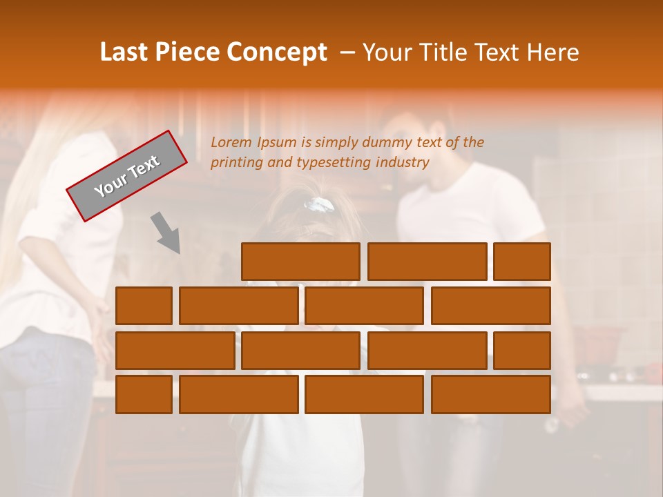 Girls Domestic Kitchen PowerPoint Template