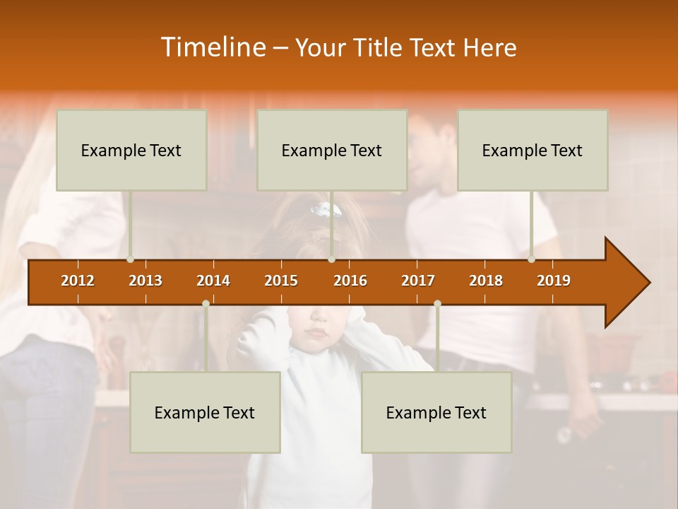 Girls Domestic Kitchen PowerPoint Template