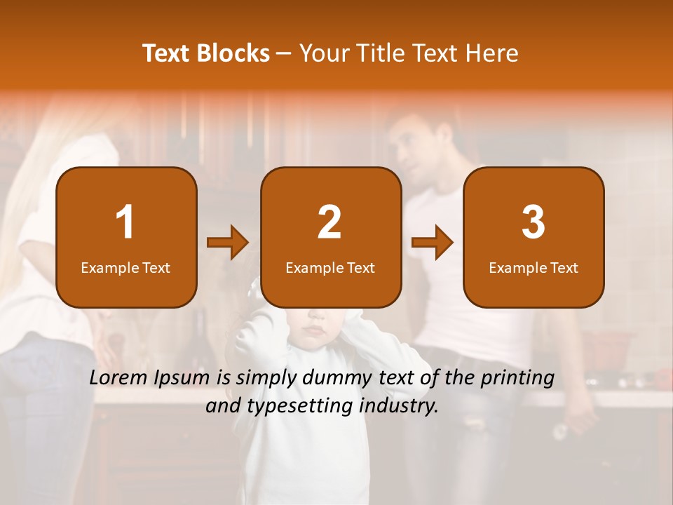 Girls Domestic Kitchen PowerPoint Template