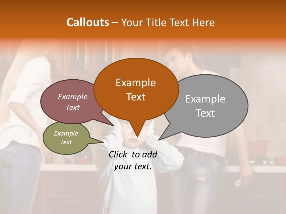 Girls Domestic Kitchen PowerPoint Template