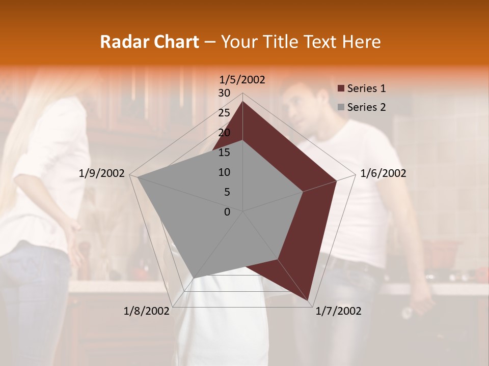 Girls Domestic Kitchen PowerPoint Template
