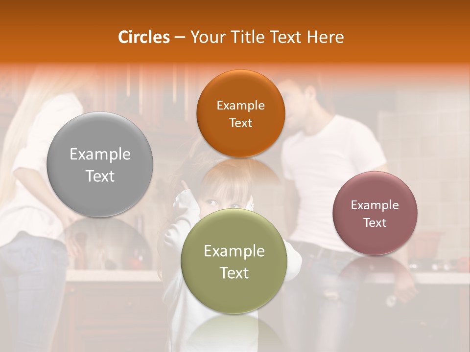 Girls Domestic Kitchen PowerPoint Template