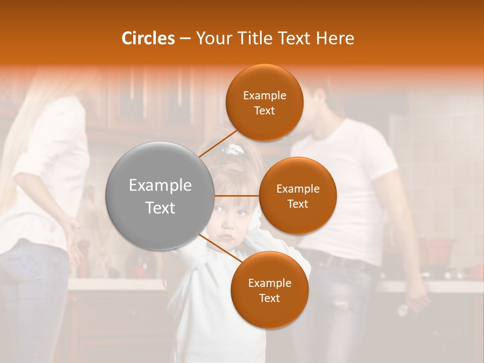 Girls Domestic Kitchen PowerPoint Template